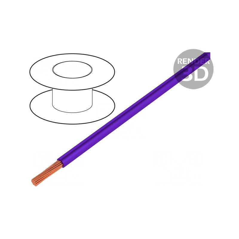 Cablu Silivolt®-2V 0,75mm² Cu Silicon Violet 1,5kV | Electronic-mag.ro | Componente Electronice