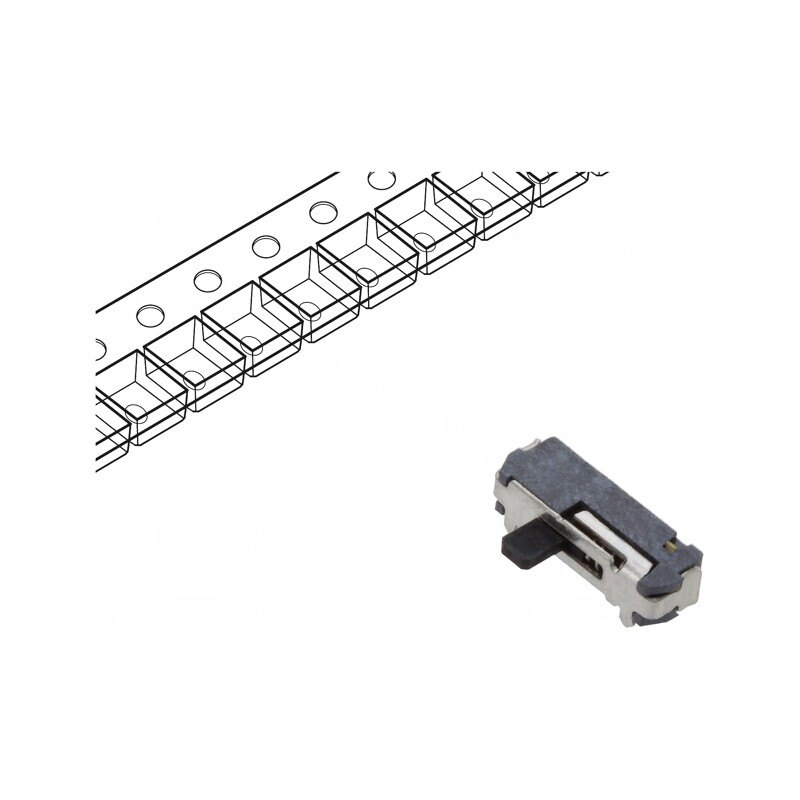 Comutator glisant SPDT 0,3A 4VDC SMT | Electronic-mag.ro | Componente Electronice