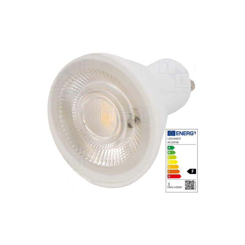 Lampă LED GU10 3,2W 2700K Alb Cald | Electronic-mag.ro | Componente Electronice