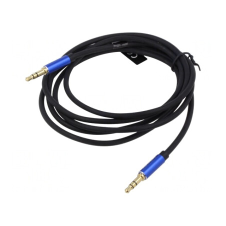 Cablu Audio Jack 3,5mm 3pin 1,5m Negru | Electronic-mag.ro | Componente Electronice