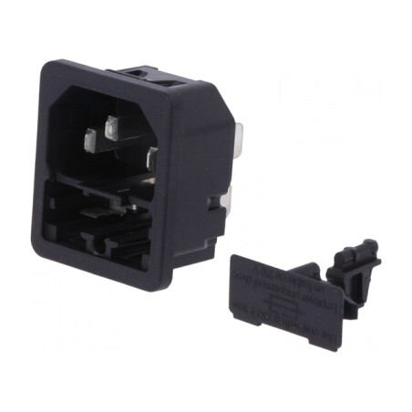 Conector de Alimentare AC Soclu Tată 10A 250V | Electronic-mag.ro | Componente Electronice