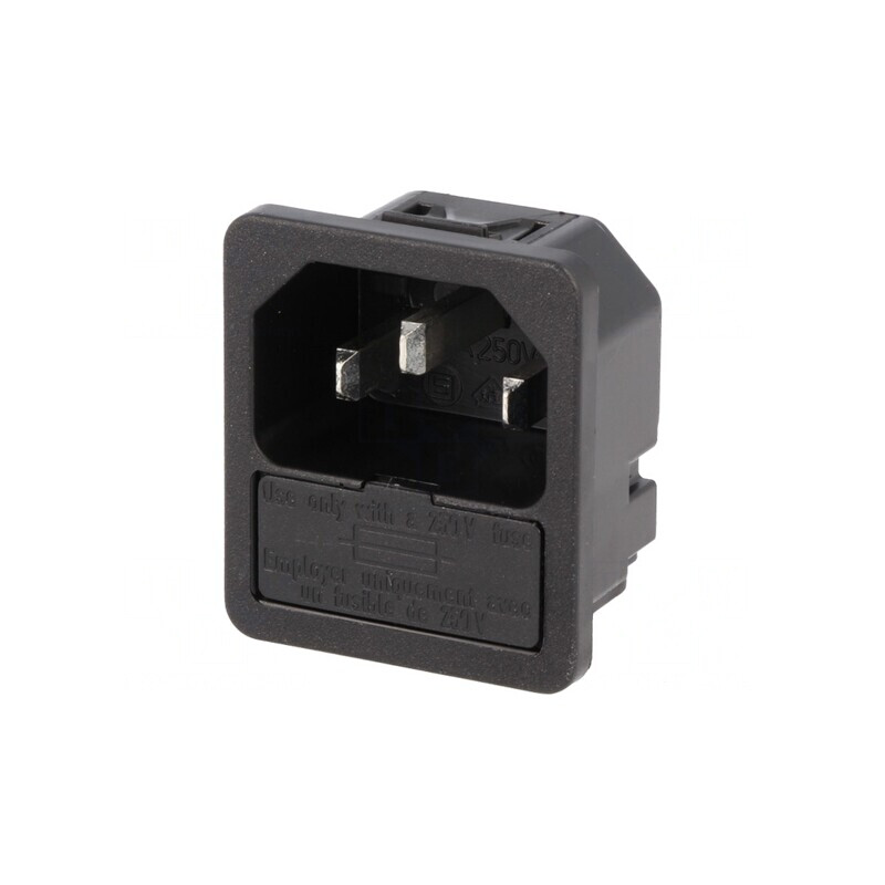 Conector alimentare AC soclu tată 10A 250V | Electronic-mag.ro | Componente Electronice