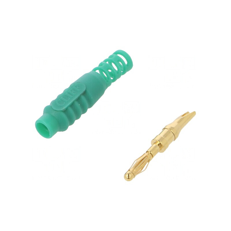 Mufă Banană 2mm Verde 10A 30VAC 60VDC Lipită | Electronic-mag.ro | Componente Electronice