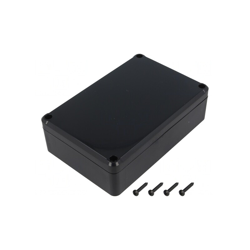 Carcasă universală ABS neagră 80x120x36mm IP55 | Electronic-mag.ro | Componente Electronice