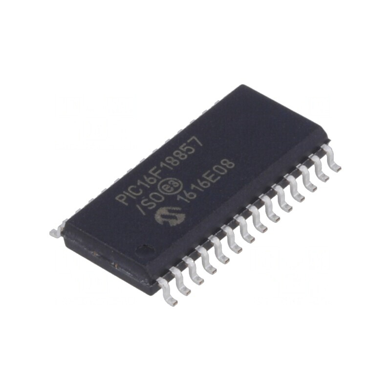 Microcontroler PIC16 56kB 32MHz 2,3-5,5V SMD SO28 | Electronic-mag.ro | Componente Electronice