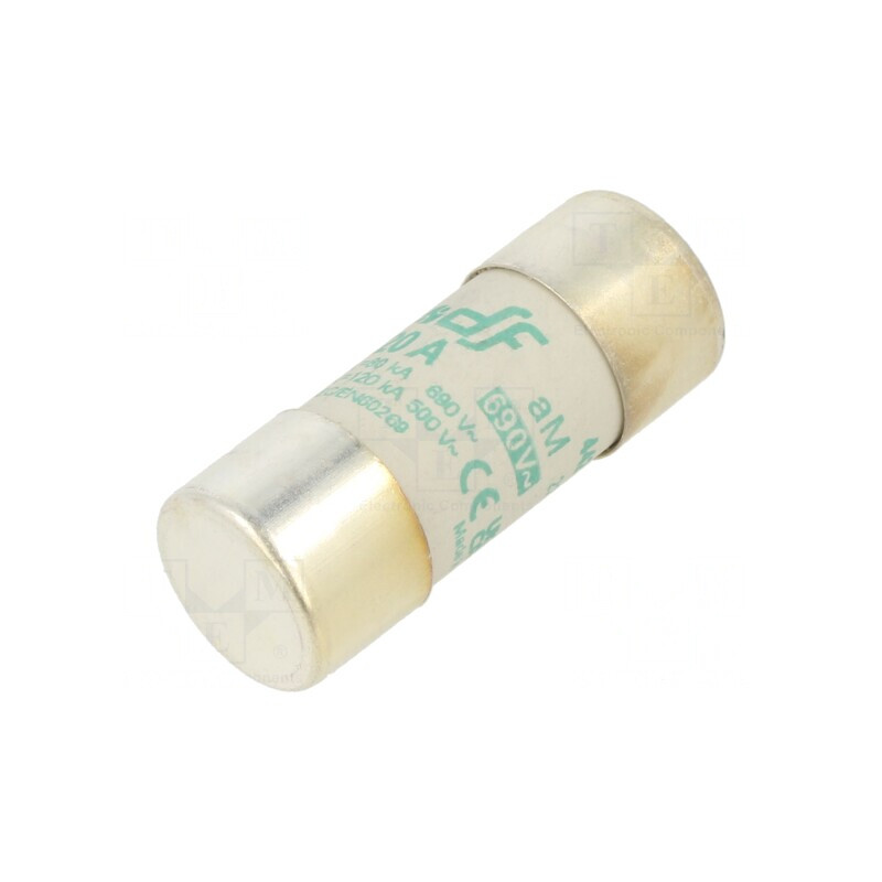 Siguranţă aM 20A 690VAC 22x58mm | Electronic-mag.ro | Componente Electronice