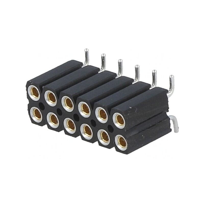 Soclu pini mamă 12 pini 2,54mm aurit SMT 2x6 | Electronic-mag.ro | Componente Electronice