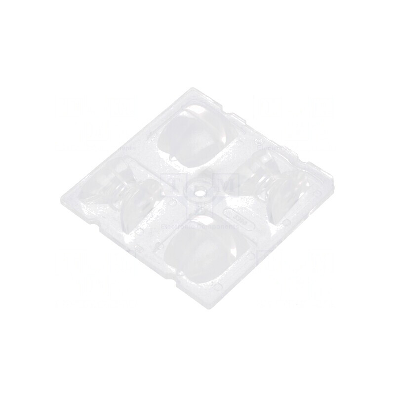 Lentilă LED pătrată transparentă 12,27mm | Electronic-mag.ro | Componente Electronice