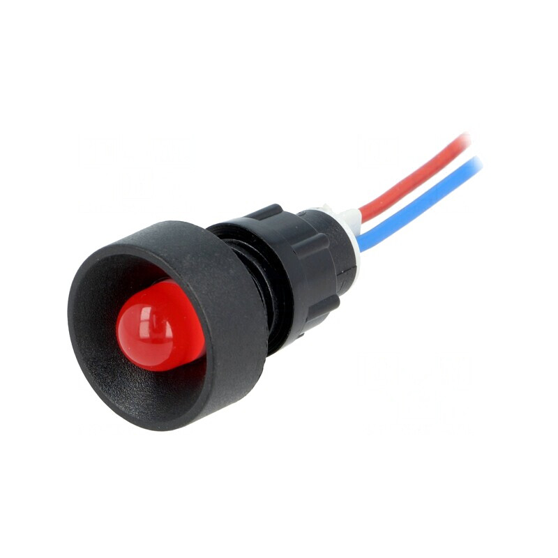 Lampă LED roșie 12V concavă Ø13mm IP40 | Electronic-mag.ro | Componente Electronice Lampă LED roșie 12V concavă Ø13mm IP40 | Electronic-mag.ro | Componente Electronice