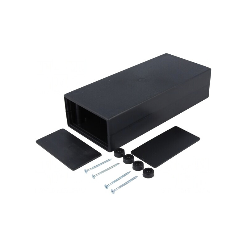 Carcasă polistiren neagră 90x200x49 mm | Electronic-mag.ro | Componente Electronice