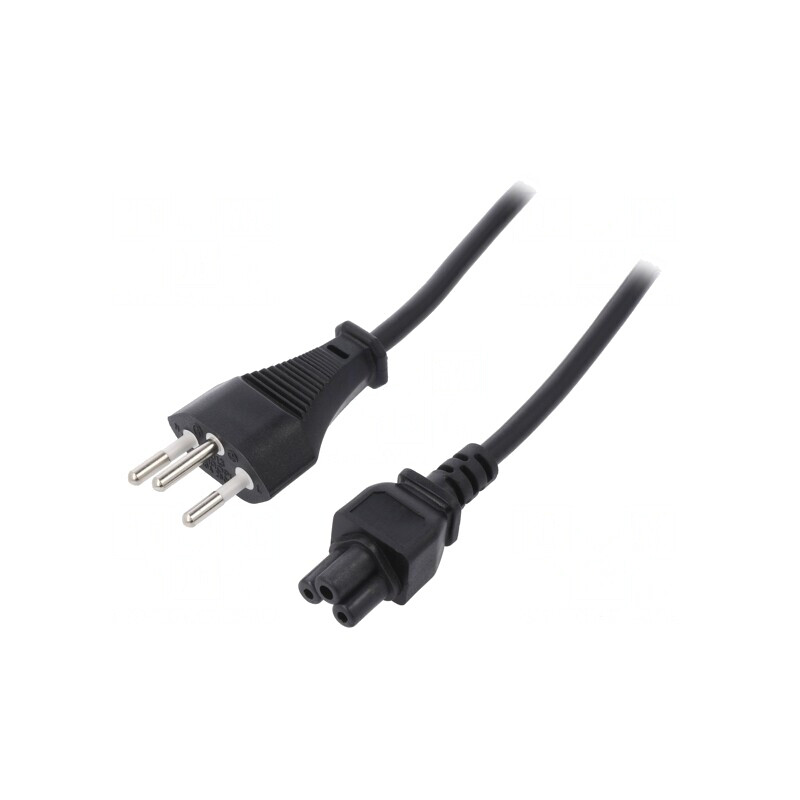 Cablu Alimentare IEC C5 SEV-1011 1,8m Negru | Electronic-mag.ro | Componente Electronice