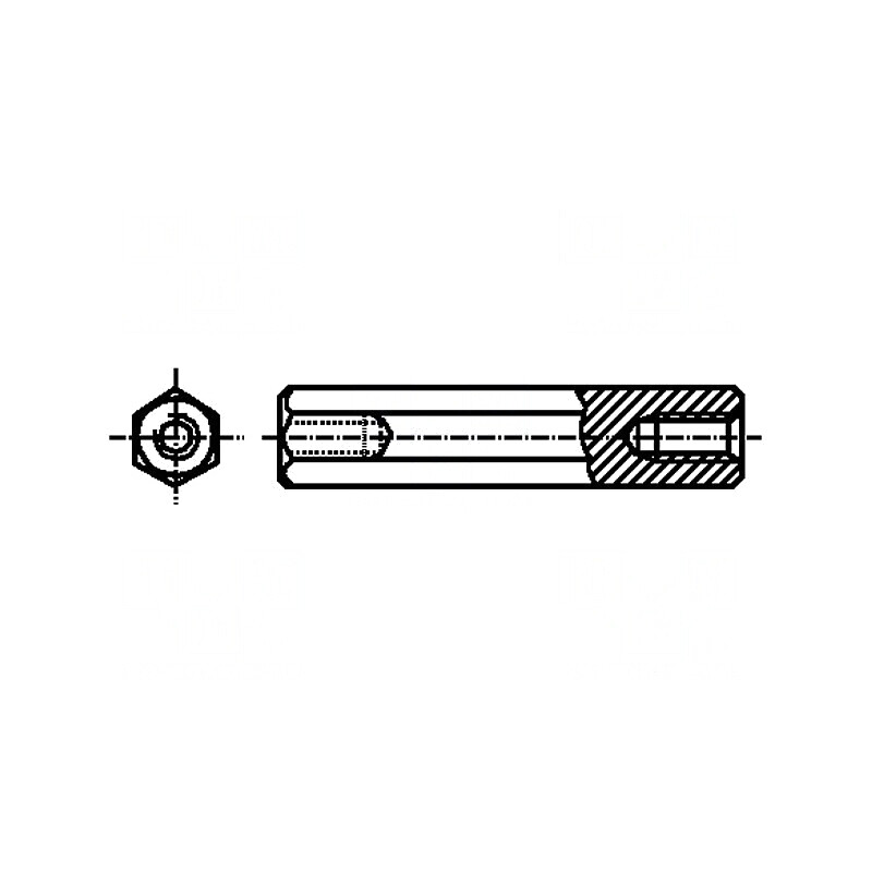 Piuliță distanțieră filetată M3 18mm hexagonală | Electronic-mag.ro | Componente Electronice