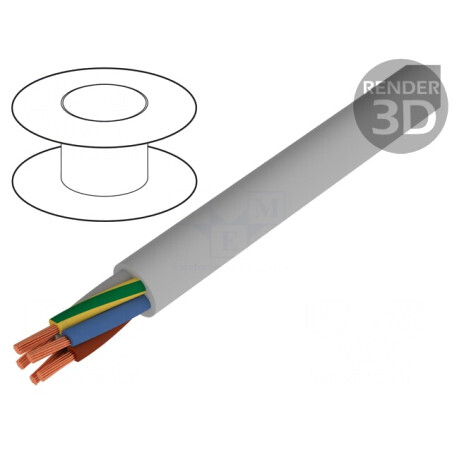 Cablu Cupru Neecranat 0,75mm2 Gri 300V/500V | Electronic-mag.ro | Componente Electronice