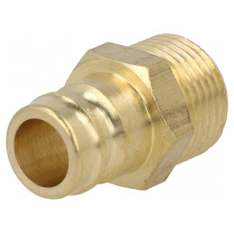 Conector Ștuț Alamă 15 Bar 9mm FPM | Electronic-mag.ro | Componente Electronice