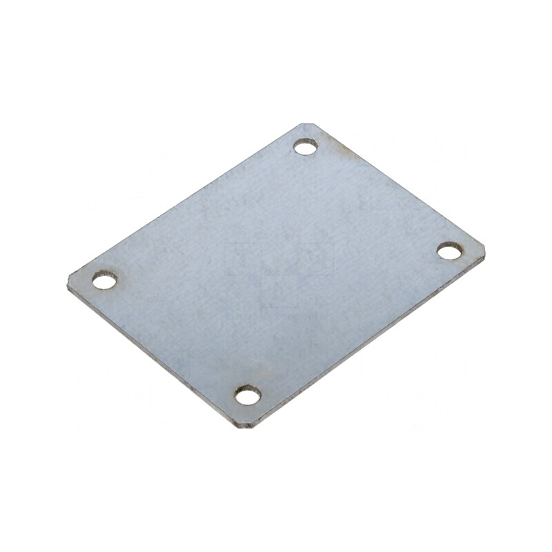 Placă de montare oțel zincată 56x71mm | Electronic-mag.ro | Componente Electronice