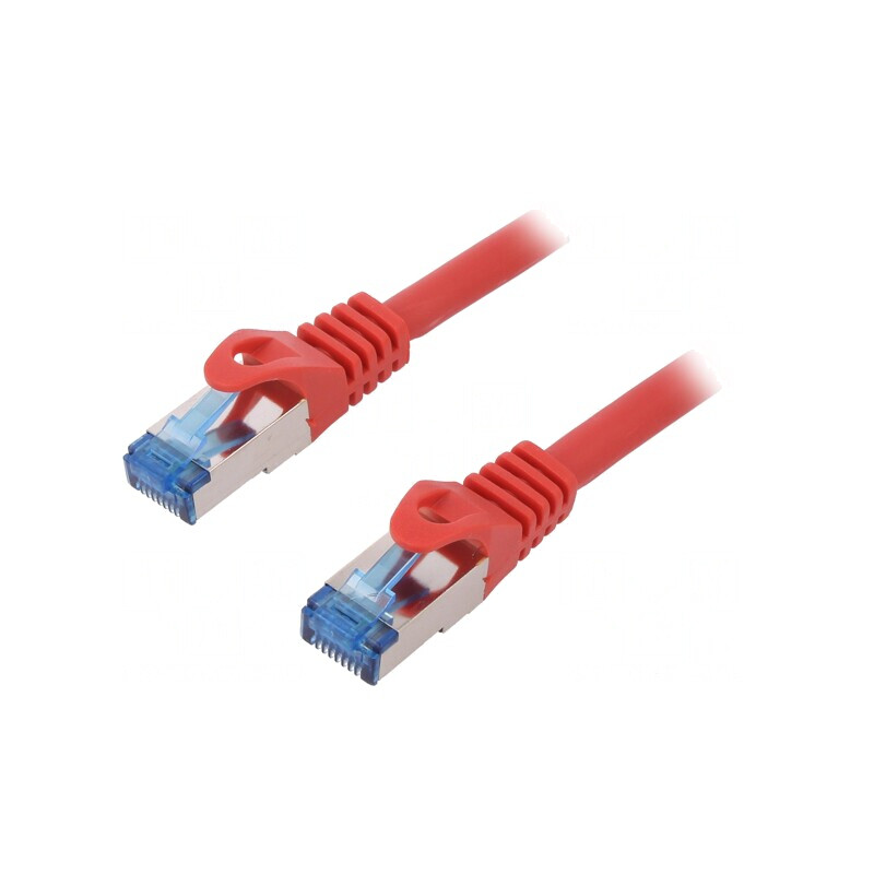 Patch Cord Ethernet S/FTP Cat6a LSZH Roșu 1.5m | Electronic-mag.ro | Componente Electronice