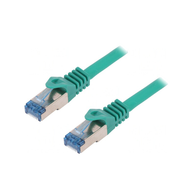 Patch cord verde S/FTP Cat6a 1.5m LSZH | Electronic-mag.ro | Componente Electronice