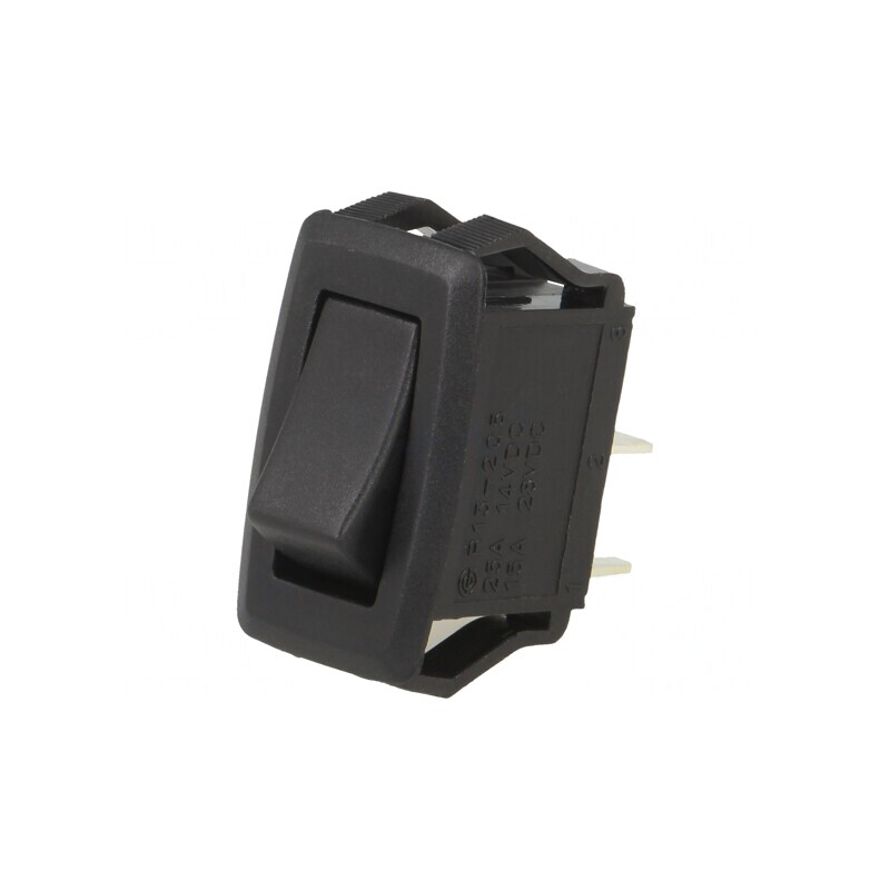 Comutator ROCKER SPST ON-OFF 10A/24V negru | Electronic-mag.ro | Componente Electronice