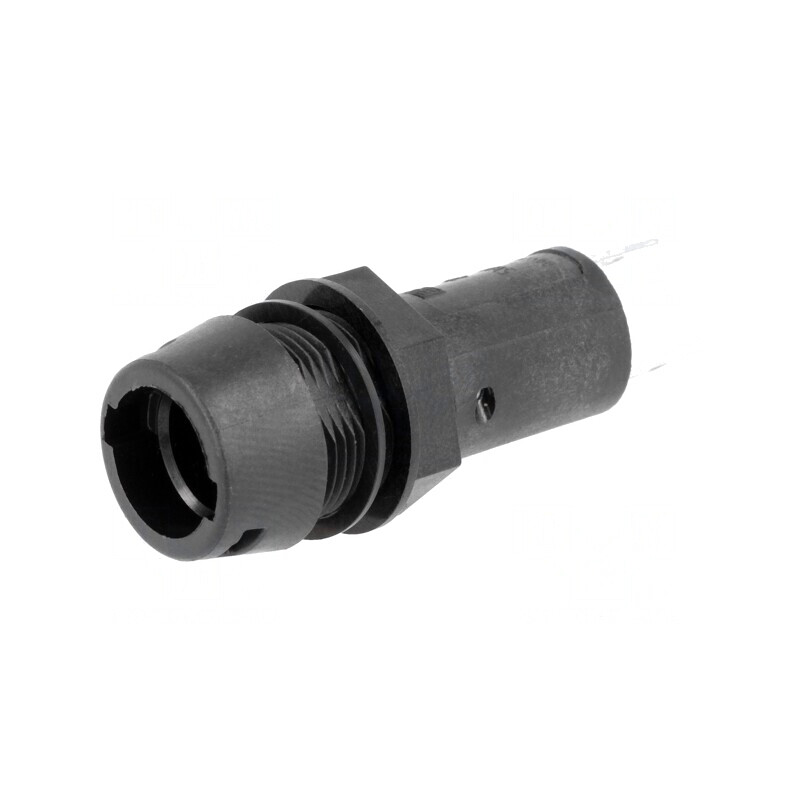Clemă Siguranțe Cilindrice Neagră 10A 250VAC 5x20mm | Electronic-mag.ro | Componente Electronice