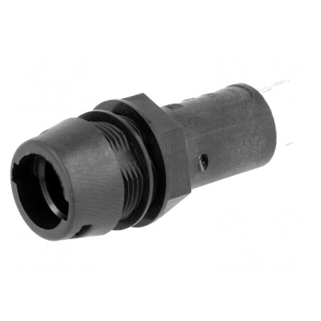 Clemă Siguranțe Cilindrice Neagră 10A 250VAC 5x20mm | Electronic-mag.ro | Componente Electronice