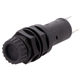 Clema Siguranțe Cilindrice 5x20mm 10A Neagră 250VAC | Electronic-mag.ro | Componente Electronice