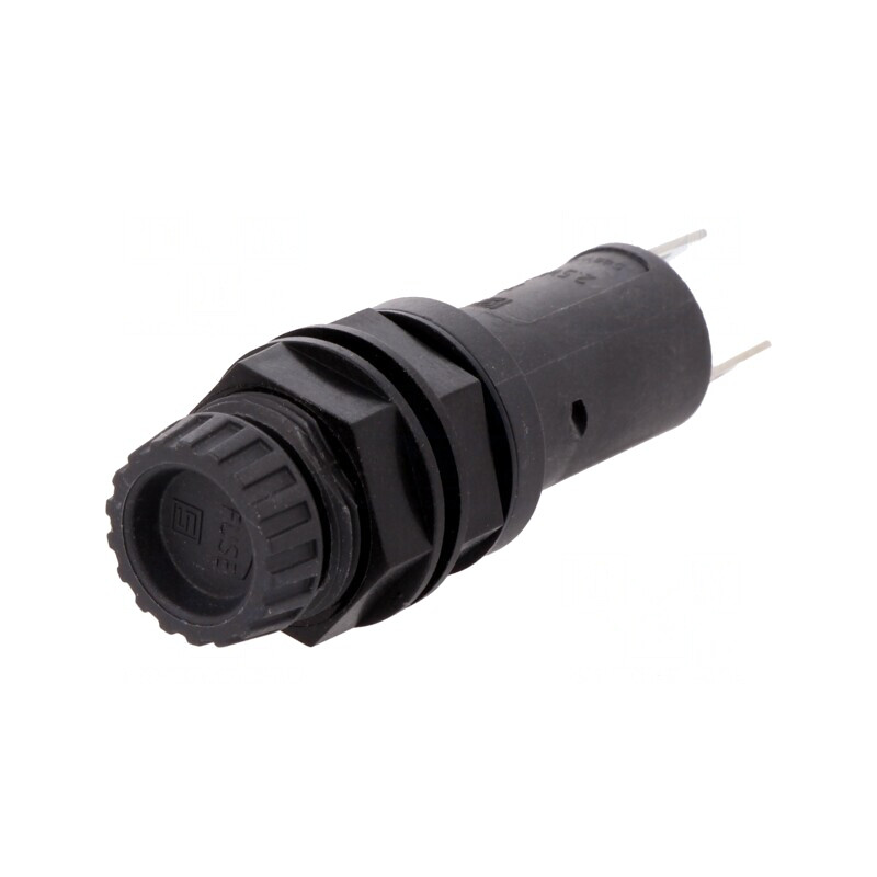 Clema Siguranțe Cilindrice 5x20mm 10A Neagră 250VAC | Electronic-mag.ro | Componente Electronice