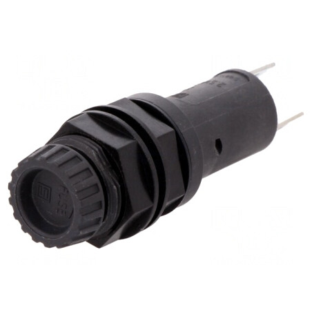 Clema Siguranțe Cilindrice 5x20mm 10A Neagră 250VAC | Electronic-mag.ro | Componente Electronice