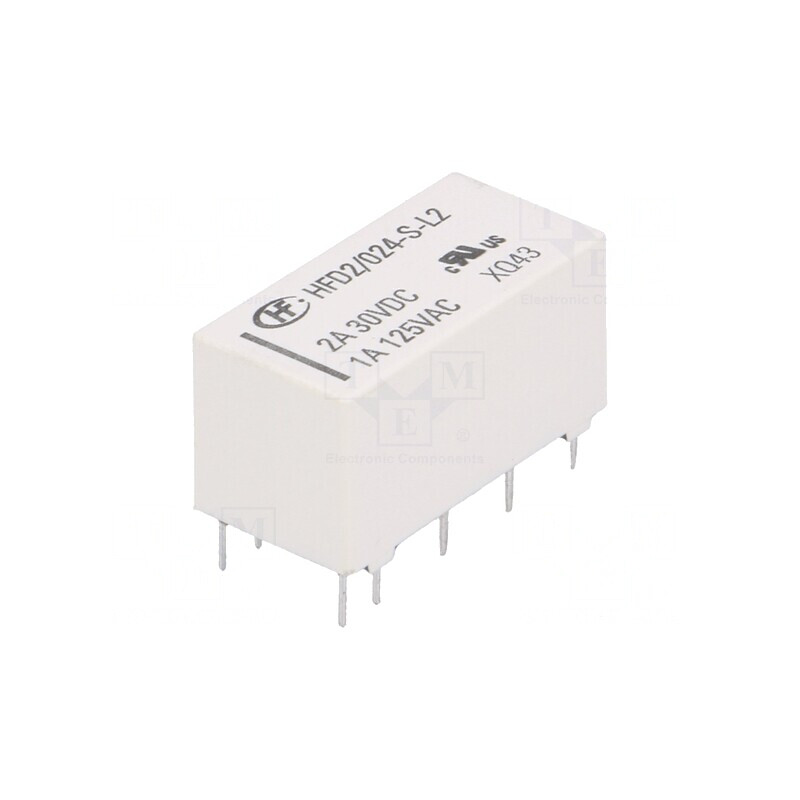Releu Electromagnetic DPDT 24VDC 3A 125VAC PCB | Electronic-mag.ro | Componente Electronice