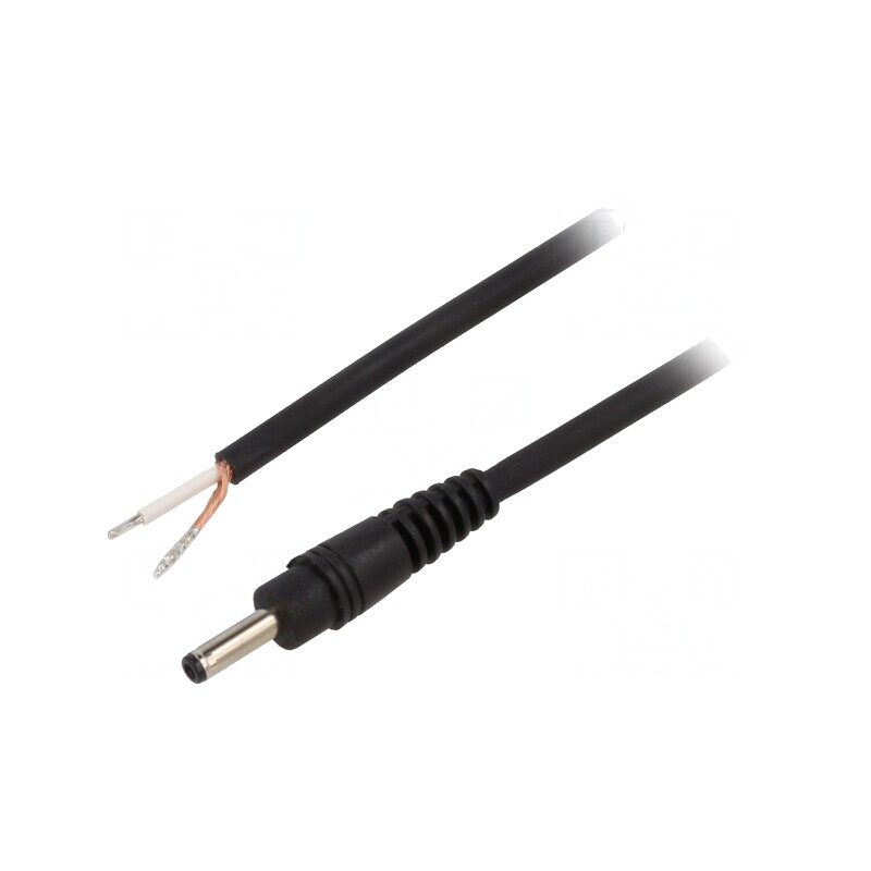 Cablu Alimentare DC 3,5/1,3 Negru 0,5m | Electronic-mag.ro | Componente Electronice