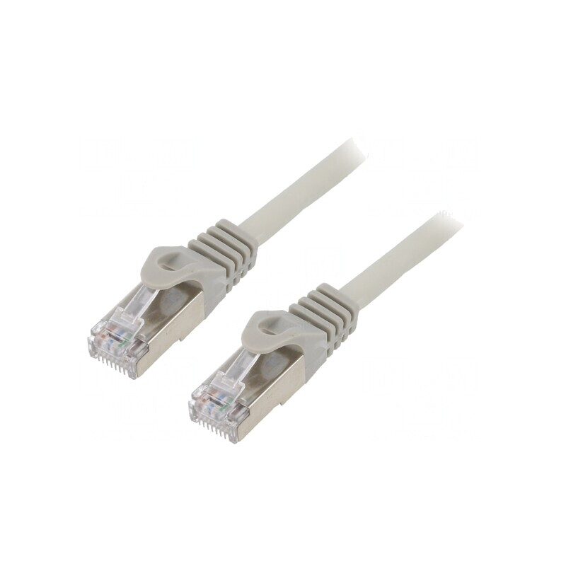 Patch cord S/FTP Cat6a 2m Gri LSZH Aurit | Electronic-mag.ro | Componente Electronice