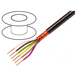 Cablu Ecranat 5x0.25mm2 Cupru 49V | Electronic-mag.ro | Componente Electronice