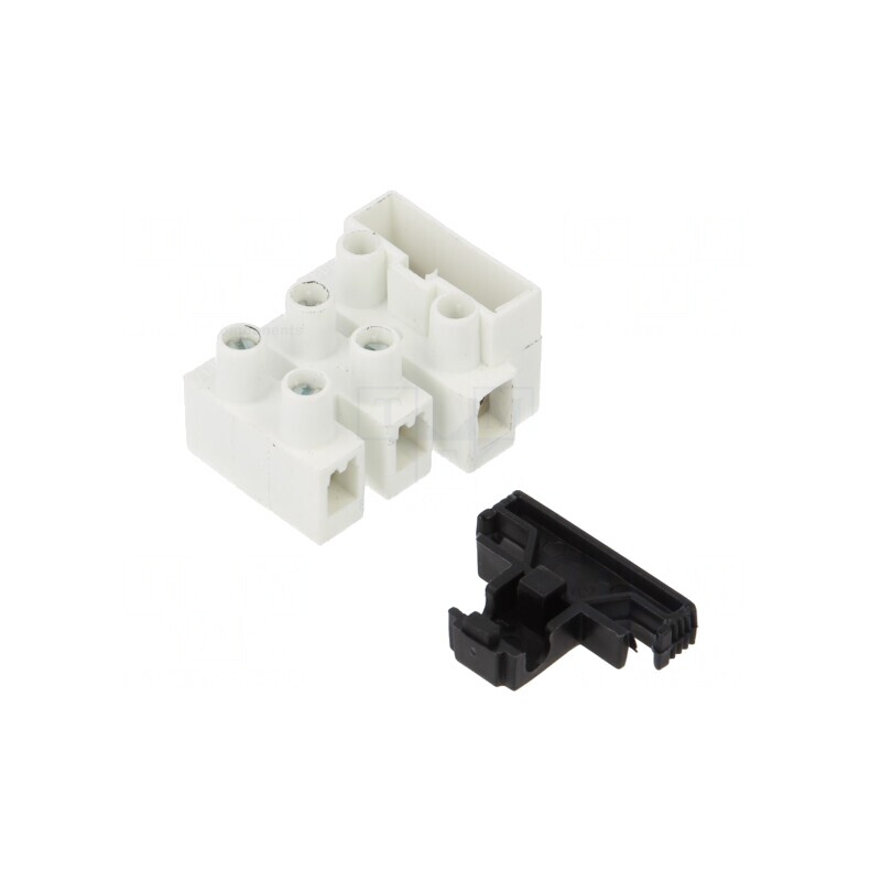 Regletă de conexiuni terminal cu şurub 2,5mm2 450V 3 piste | Electronic-mag.ro | Componente Electronice