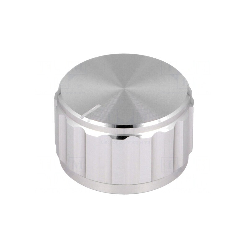 Buton Rotativ cu Indicator Aluminiu 25x15mm 6,35mm Axel | Electronic-mag.ro | Componente Electronice