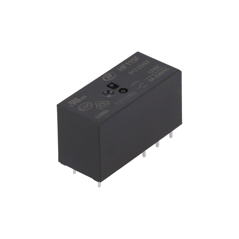 Releu Electromagnetic DPDT 12VDC 8A PCB | Electronic-mag.ro | Componente Electronice