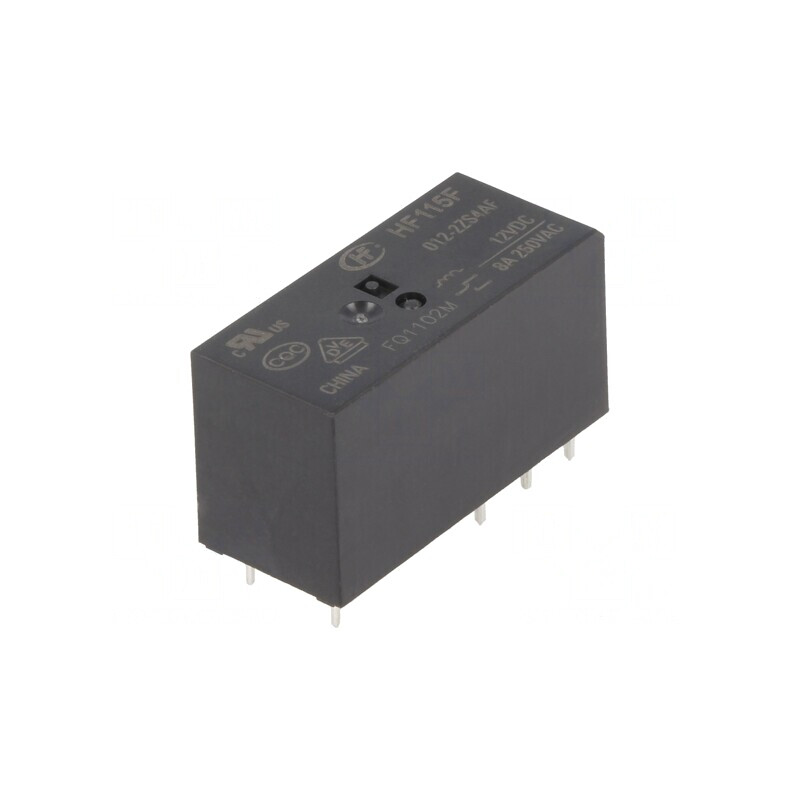 Releu Electromagnetic DPDT 12VDC 8A 250VAC PCB | Electronic-mag.ro | Componente Electronice