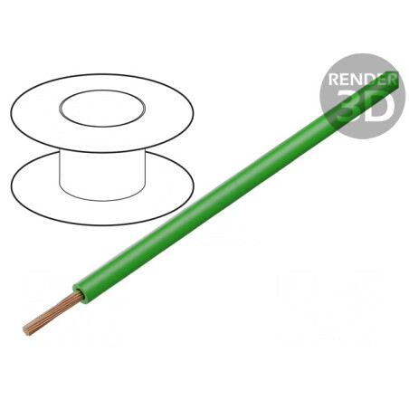 Cablu Silivolt 1x0,5mm2 Cu Silicon Verde 1,5kV | Electronic-mag.ro | Componente Electronice
