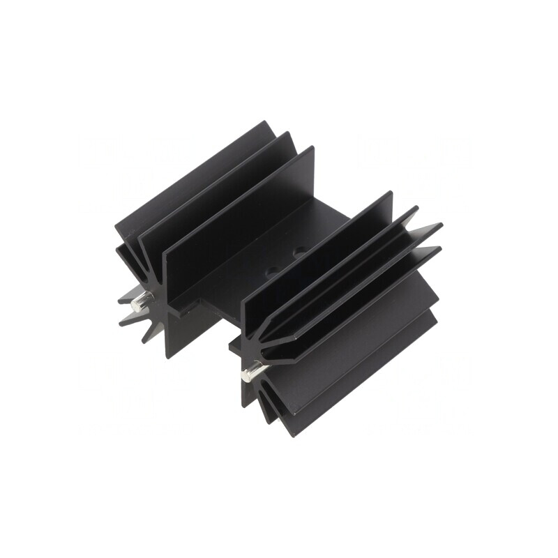 Radiator extrudat negru 25x41.6mm TO218/TO220/TO247 | Electronic-mag.ro | Componente Electronice