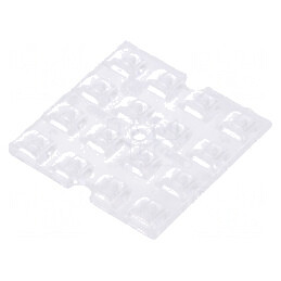 Lentilă LED Pătrată Plexiglass Transparentă 3,7mm | Electronic-mag.ro | Componente Electronice