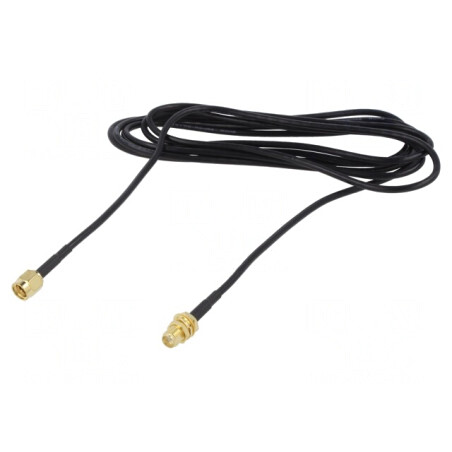 Cablu SMA 50Ω 2m Negru | Electronic-mag.ro | Componente Electronice
