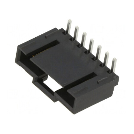 Soclu cablu-placă tată 2,54mm 7 PIN 90° | Electronic-mag.ro | Componente Electronice