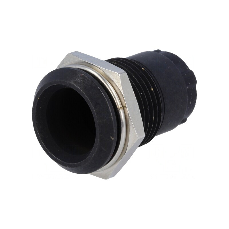 Montură LED 10mm Încastrată Metalică Neagră | Electronic-mag.ro | Componente Electronice