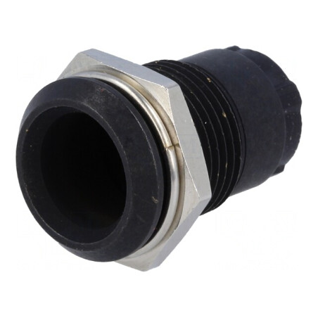 Montură LED 10mm Încastrată Metalică Neagră | Electronic-mag.ro | Componente Electronice