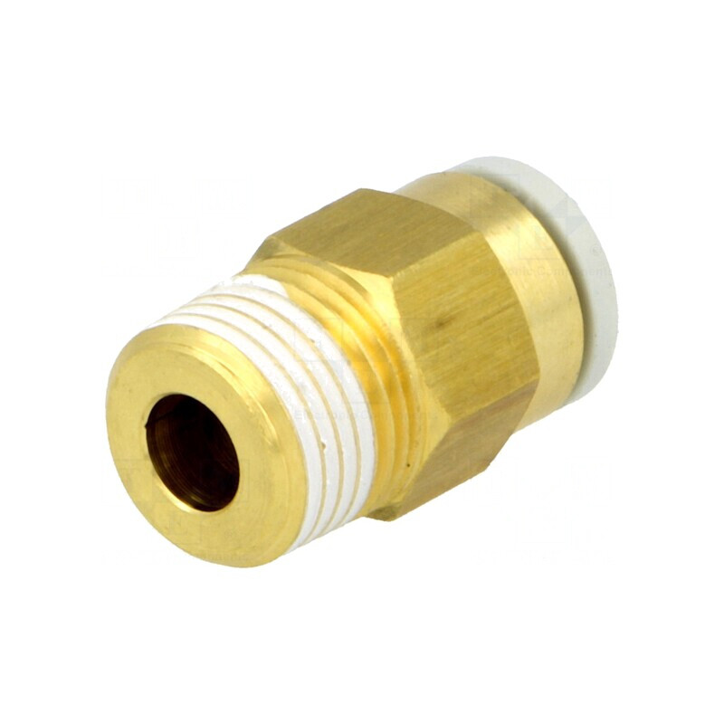 Racord Push-in Filetat Simplu 1-10 bar Alamă R 1/8 | Electronic-mag.ro | Componente Electronice
