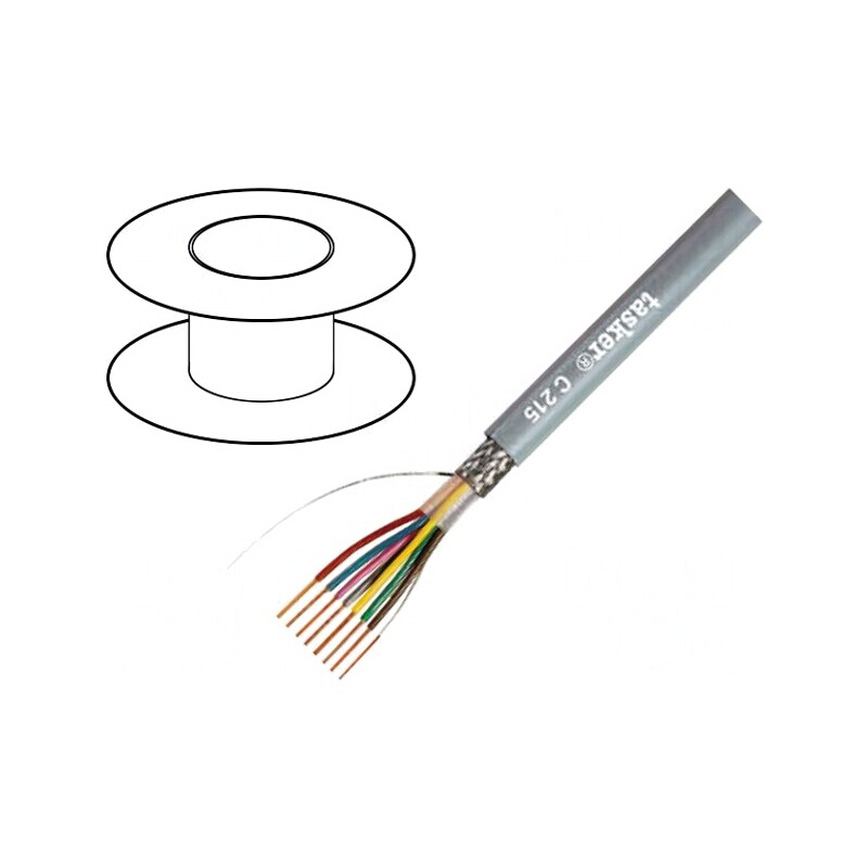 Cablu ecranat PVC LiY-CY 6x0,25mm2 tresă cupru cositorit | Electronic-mag.ro | Componente Electronice