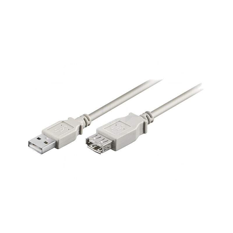 Cablu USB 2.0 A-A 3m Gri 480Mbps | Electronic-mag.ro | Componente Electronice
