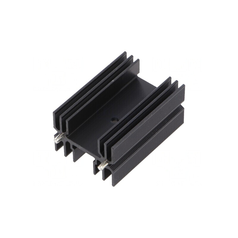 Radiator Extrudat Negru 50mm x 35mm TO218/TO220/TOP3 | Electronic-mag.ro | Componente Electronice