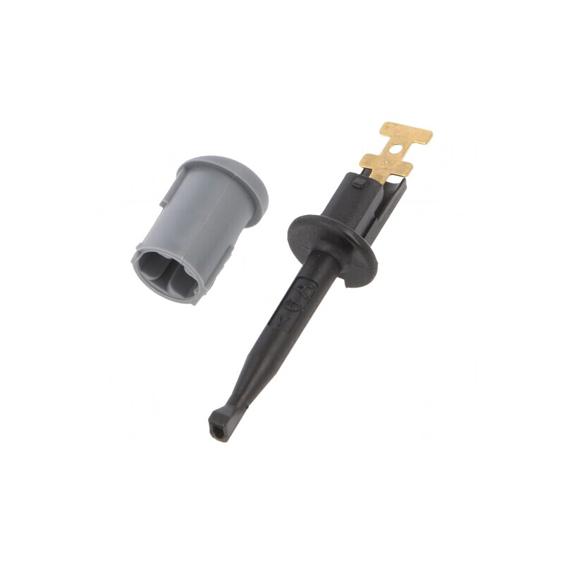 Clips de măsurare cu cârlig 6A negru 70VDC 33VAC | Electronic-mag.ro | Componente Electronice