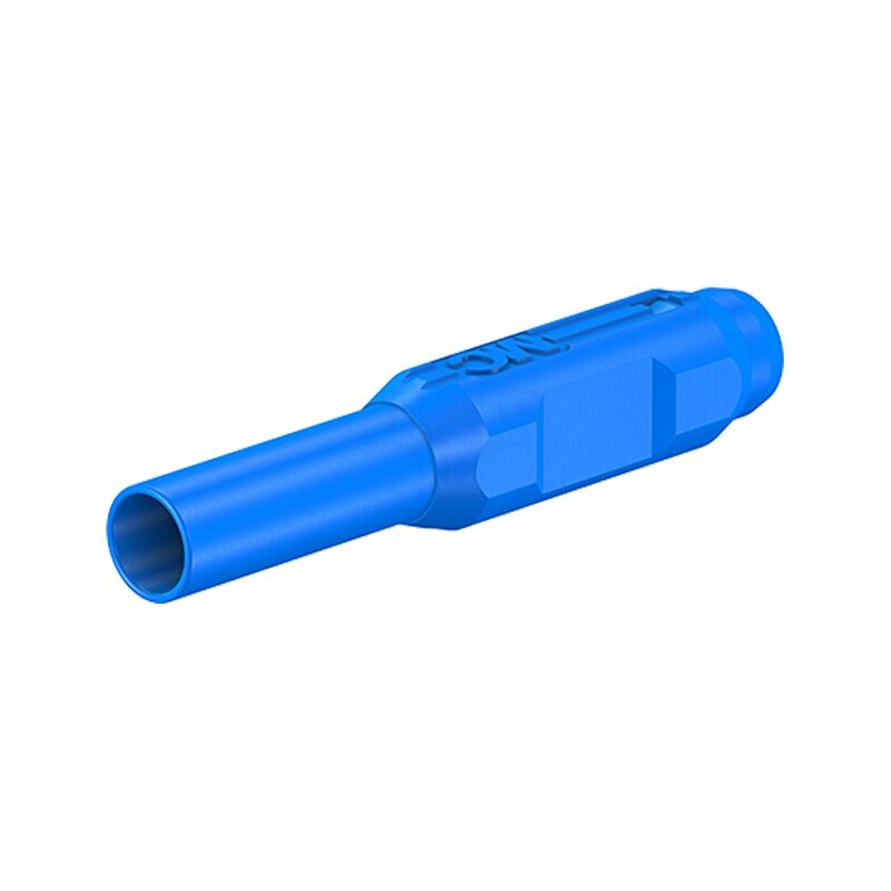 Mufă Banană 2mm Albastră Aurită Poliamidă | Electronic-mag.ro | Componente Electronice