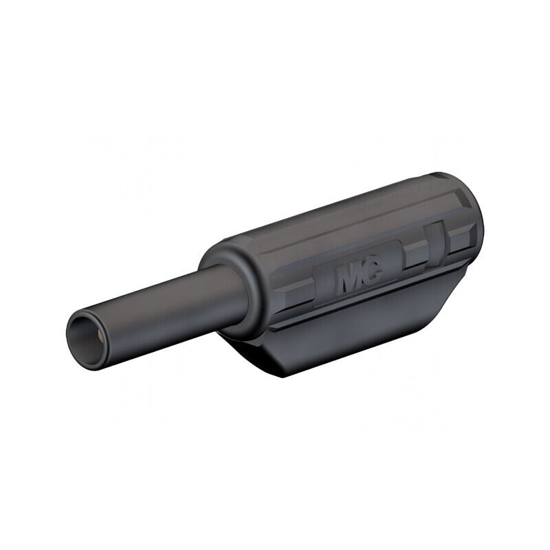 Mufă Banană 2mm 10A 600V Neagră Aurie Lipire 36mm | Electronic-mag.ro | Componente Electronice