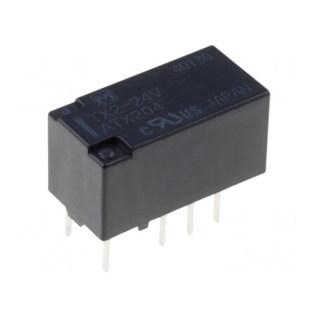 Releu Electromagnetic DPDT 24VDC 2A | Electronic-mag.ro | Componente Electronice